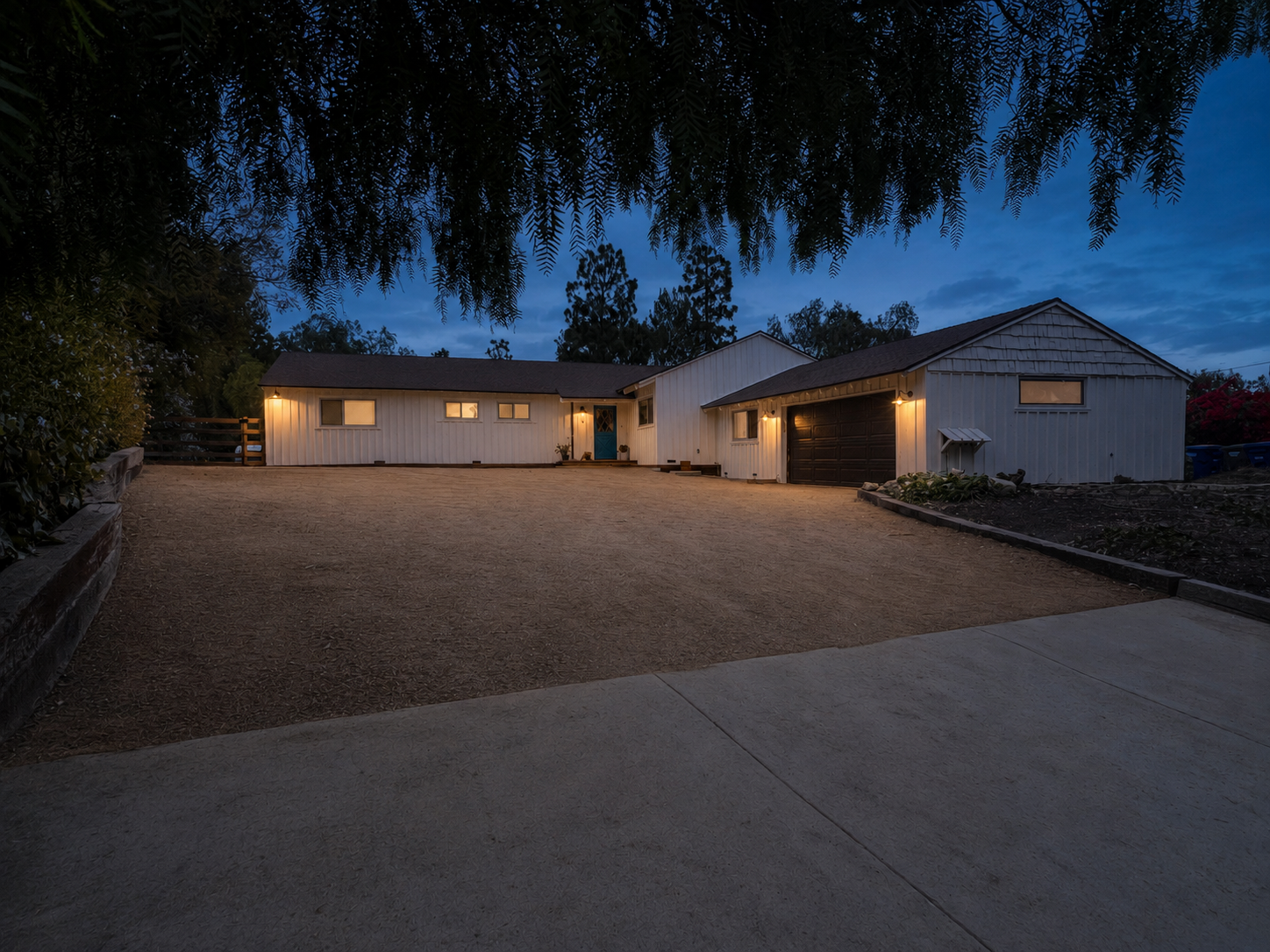 Exterior at dusk